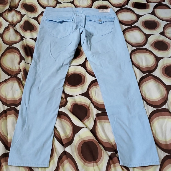 Pre-owned! Women Blue True Religion Pants Size 26 - Picture 1 of 8